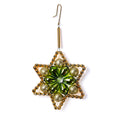 Star Ornament in Gold/Green